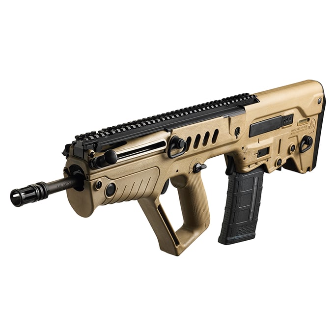 IWI TAVOR SAR Bullpup Rifle Flattop .300 AAC Semi-Auto/Gas Piston FDE BUIS w/Tritium Front Post 16.5" MPN TSFD16-BLK