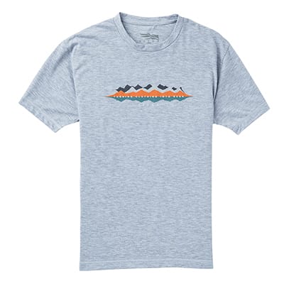 Sitka Ridgeline Tee SS Heather Grey Large 20077-HG-L