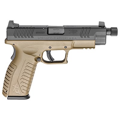 Springfield XD(M) .45ACP 4.5" FDE THREADED XDMT94545FDEHCE