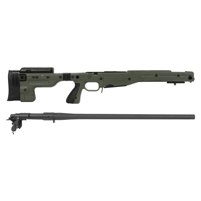 Remington 700P 5R 308 Win with Accuracy International AT Green Folding Chassis