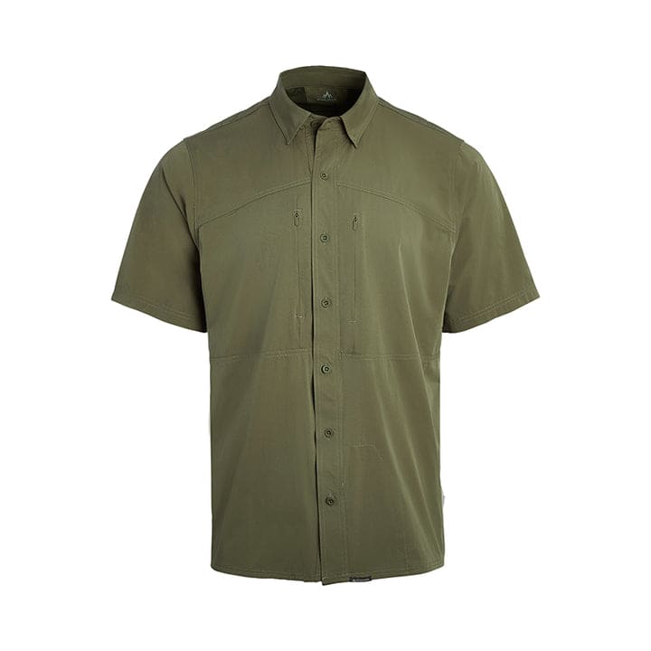 Pnuma Outdoors Shooter Shirt Short Sleeve, Savage Green Color XL SS-SS-SG-XL