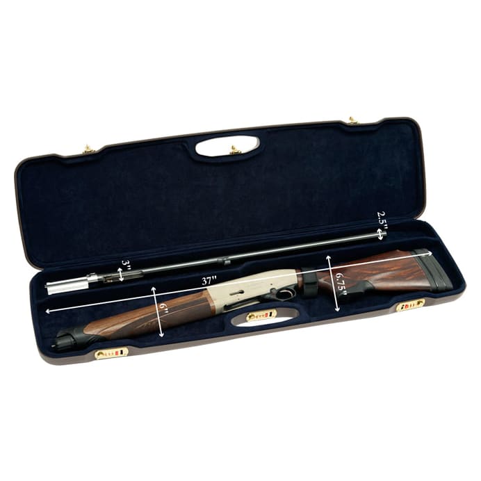 Negrini One Gun Semi-Auto/Pump 36" Case Brown/Blue 1607ALR/4792