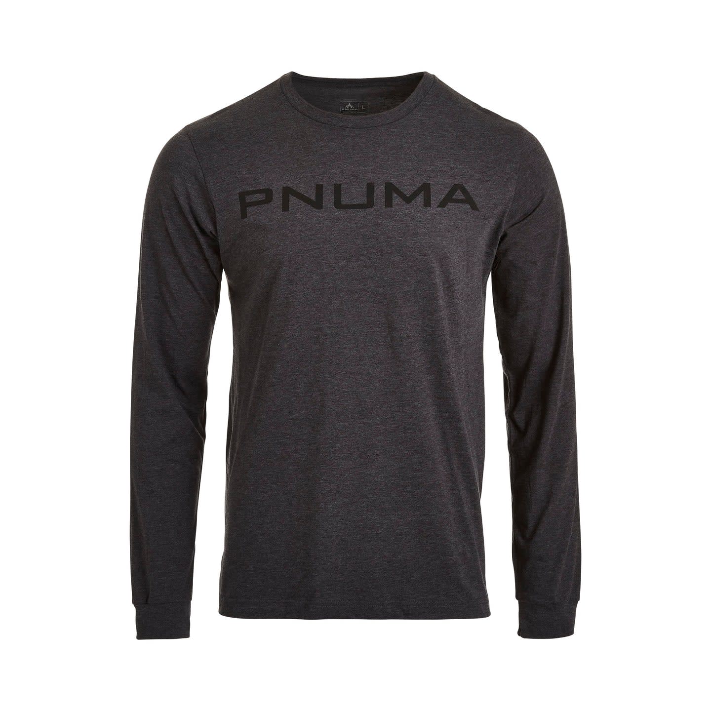 Pnuma Outdoors Side Swipe Long Sleeve Tee Shirt Dark Grey LS-TS-SS-DG