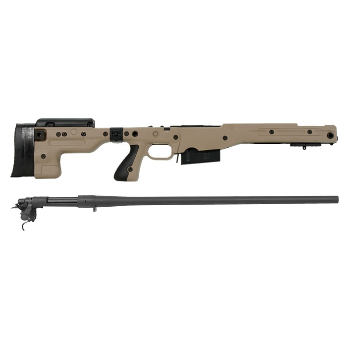 Remington 700P 5R 300 Win Mag with Accuracy International AT Pale Brown Folding Chassis