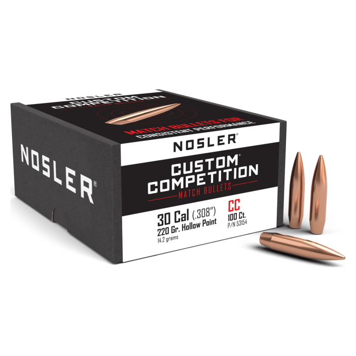 Nosler Custom Competition CC - 30 220g HPBT (100ct) Bullets 53154