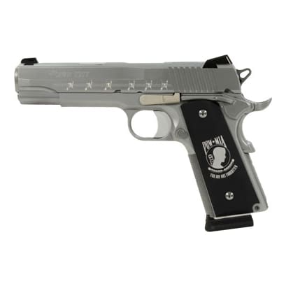 POW-MIA, Custom Engraved Stainless, Custom Hogue POW Grips, Engraved KaBar Knife, Pelican Case 1911-45-POW-MIA