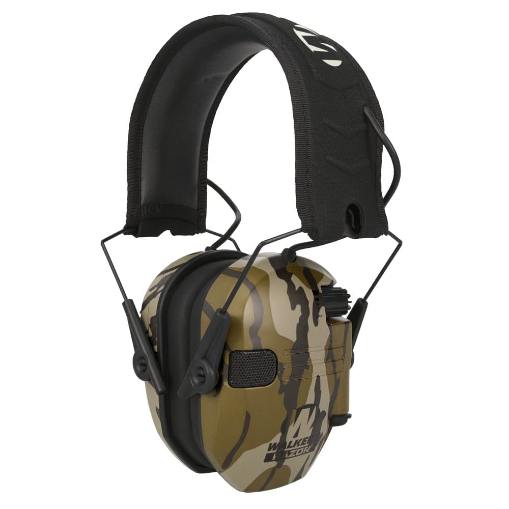 Walker's Razor Slim Electronic Muff Mossy Oak Bottomland Electronic Ear Ear Muffs GWP-RSEM-MOBL