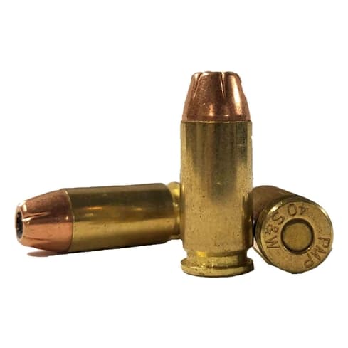 Denel PMP 40 SW 180gr, JHP Brass. Case of 500 40SW-180-JHP
