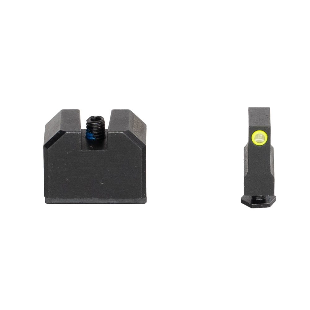 C&amp;H Precision Back Up Iron Sights Fits Glock 43/48 MOS w/ Optic Plate For Holosun 407K / 507K BUIS-AB-GLX-HOLOk-175BF-175BR