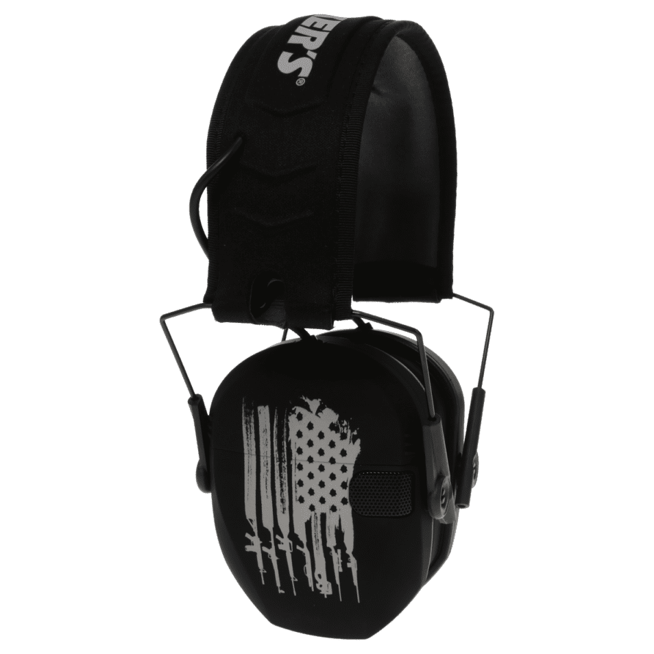 Walker's Razor Freedom Series Flag Electronic Ear Ear Muffs GWP-RSEMFS-FLG