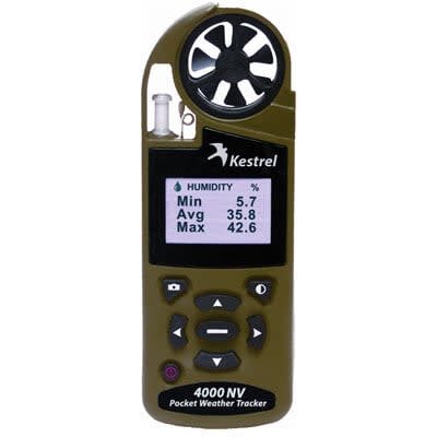 Kestrel 4000NV Weather & Environmental Meter w/Datalogging + NV Backlight Safety Orange 0840NVTAN 0840NVTAN