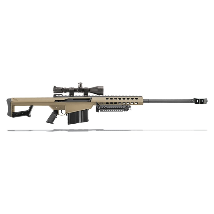 Barrett 82A1 50 BMG FDE 29" Leupold Mark 4 M1 & Rings 14024
