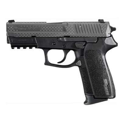 Sig SP2022 BLK Diamond Plate 9mm Pistol E2022-9-BDP