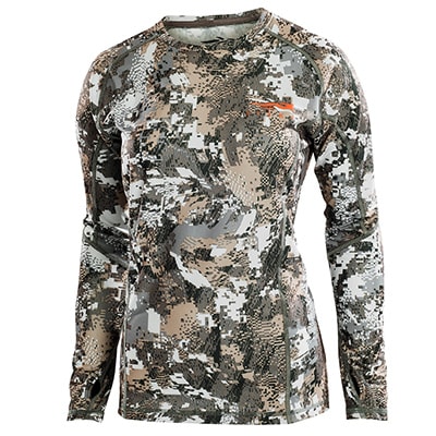 Sitka Women''''s Core Lt Wt Crew LS Optifade Elevated II Medium 10053-EV-M
