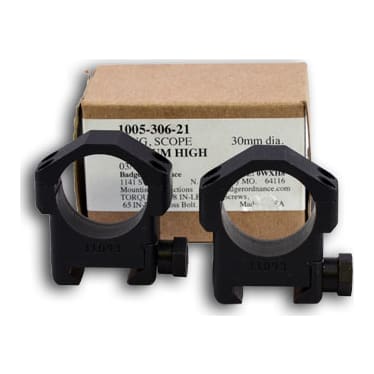 Badger Ordnance 30mm Medium High 1.00" Steel Ring Set- UA347