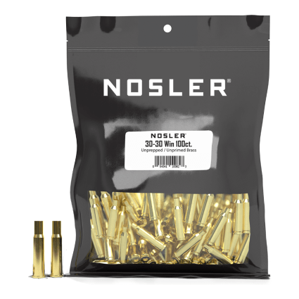 Nosler Brass - 30-30 Win (100ct) Bulk Brass Bag 10082