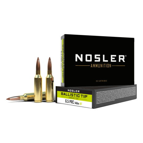 Nosler Ballistic Tip BTA - 6.5 PRC 140g BT SP (20ct) Ammunition 43457