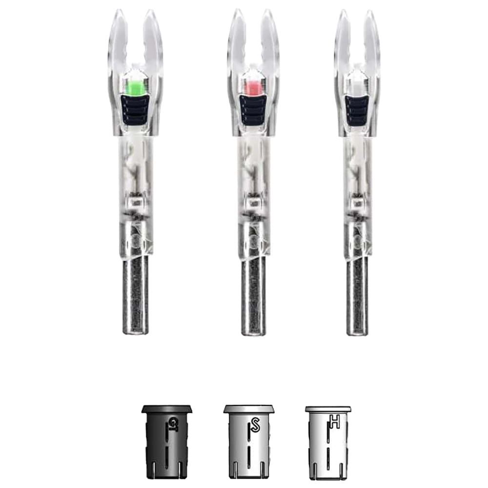 Nockturnal Shift Universal Red Lighted Nock 3pk NT-830