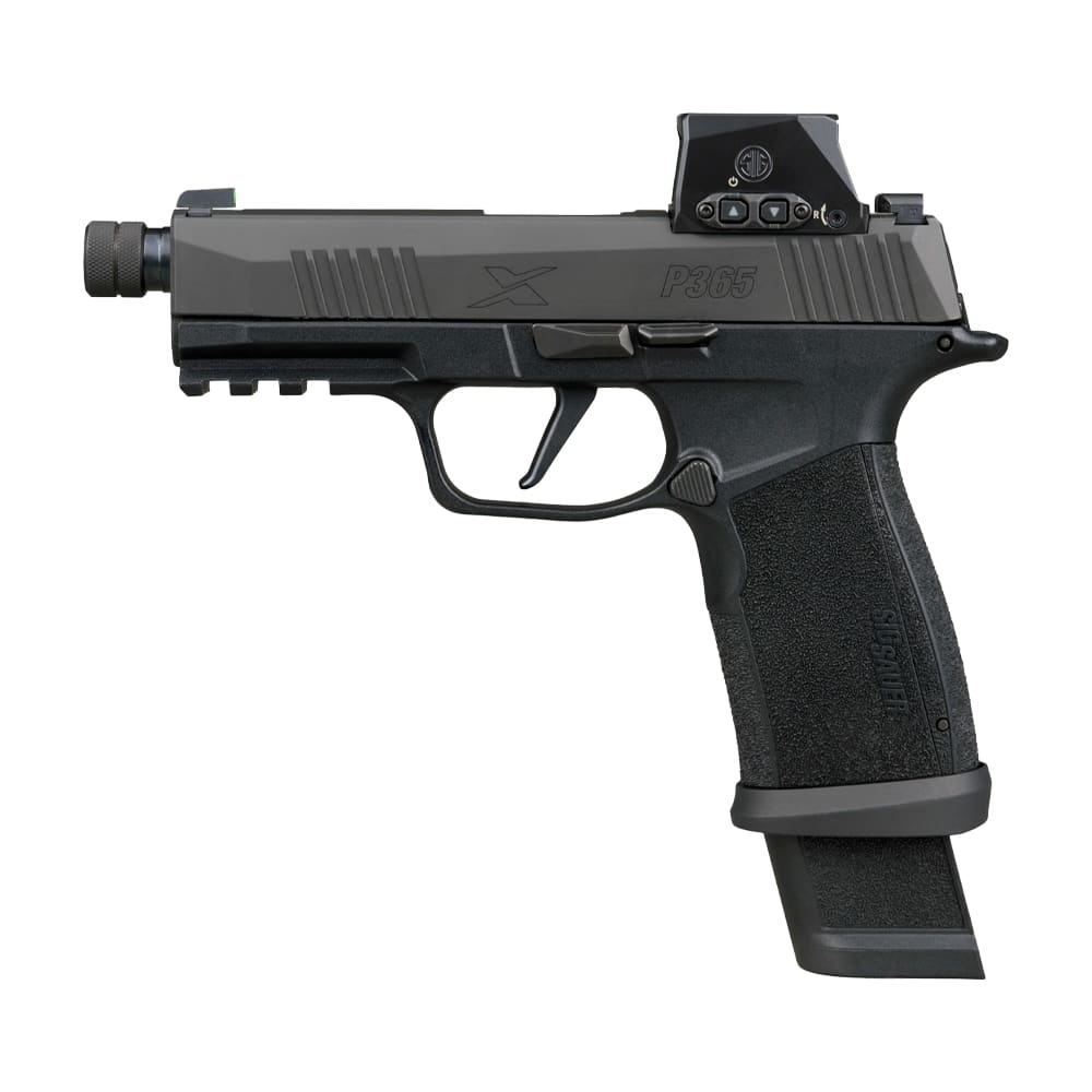 Sig Sauer P365-XMACRO TacOps Romeo-X SIG-LOC 9mm 4.3" Threaded Bbl RXSL Striker X-Ray 3 Pistol w/(4) 21rd Steel Mags 365XCA-9-BTAC-TB-RXSL