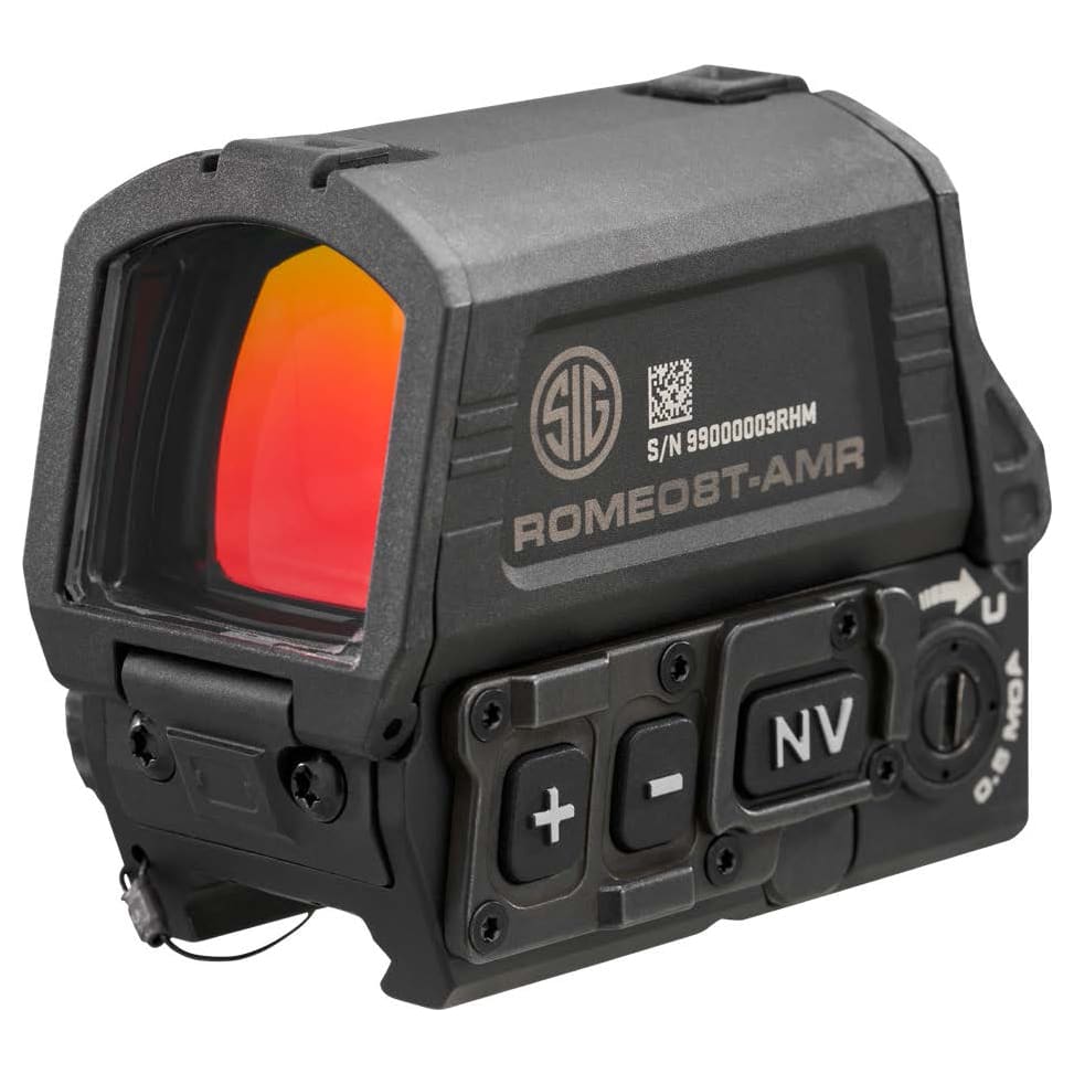 USED Sig Sauer ROMEO8T-AMR 1x40mm QBCD 2.0 MSAR Red Dot Sight SOR8T101 - Light Mount Marks USED9051