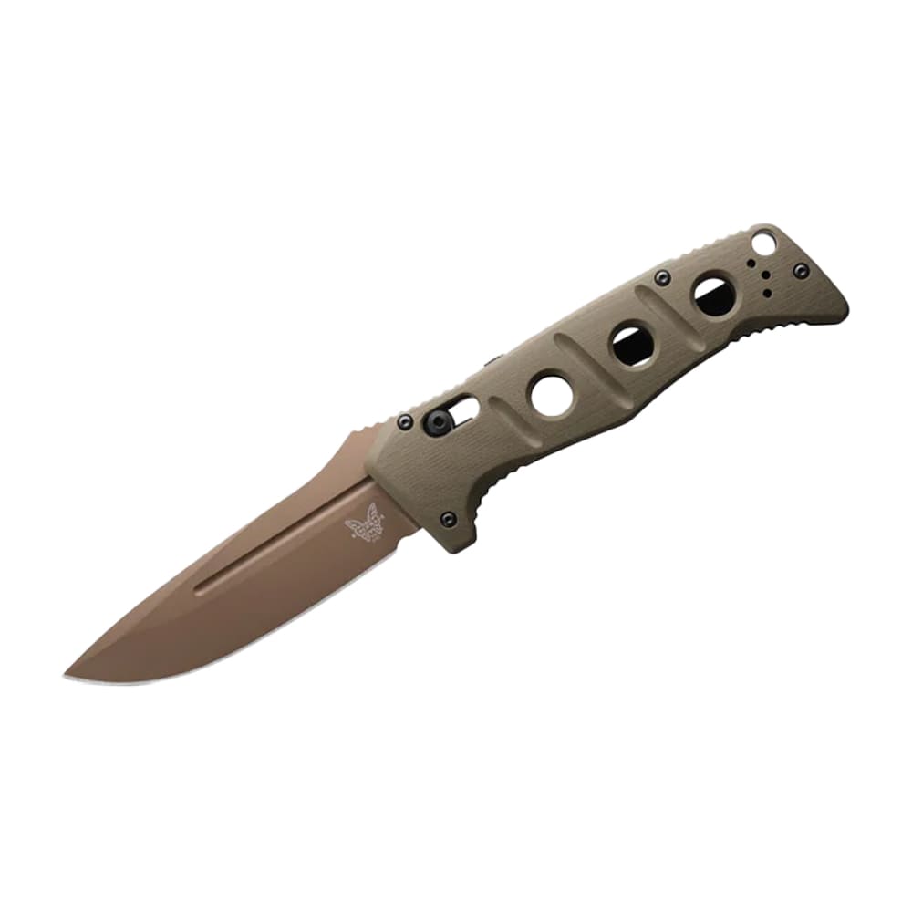 Benchmade Sibert Auto Adamas AXIS Stud Drop-Point Olive Drab Green G10 Knife 2750FE-2