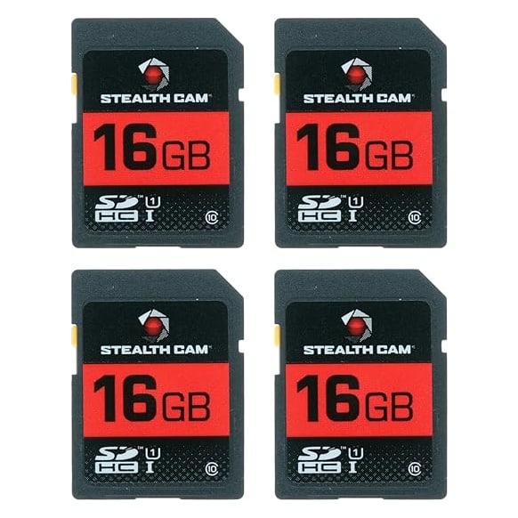 Stealth Cam 4 Pack of 16 GB SD Cards STC-16GB4PK