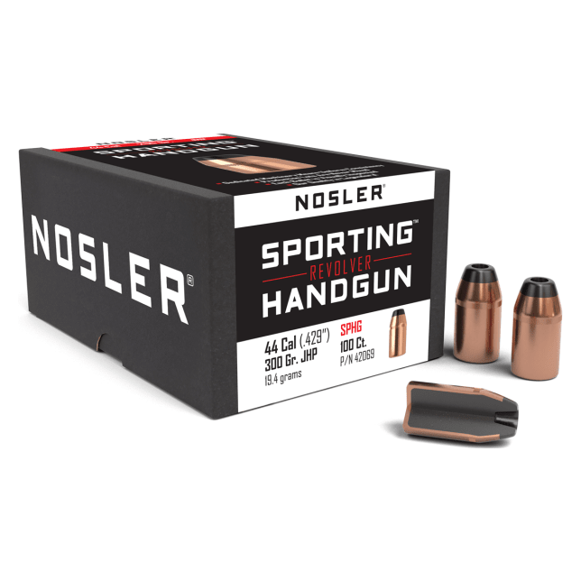 Nosler Hand Gun - Revolver HG - 44 300g JHP (.429") (100ct) Bullets 42069
