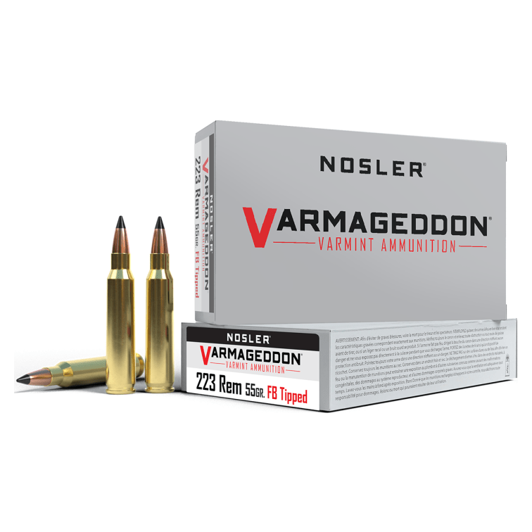 Nosler Varmageddon VGA - 223 Rem 55g VG FBT (20ct) Ammunition 65145