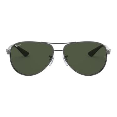 Ray-Ban Carbon Fibre Gunmetal Dark Green Polar 0RB8313-004N561