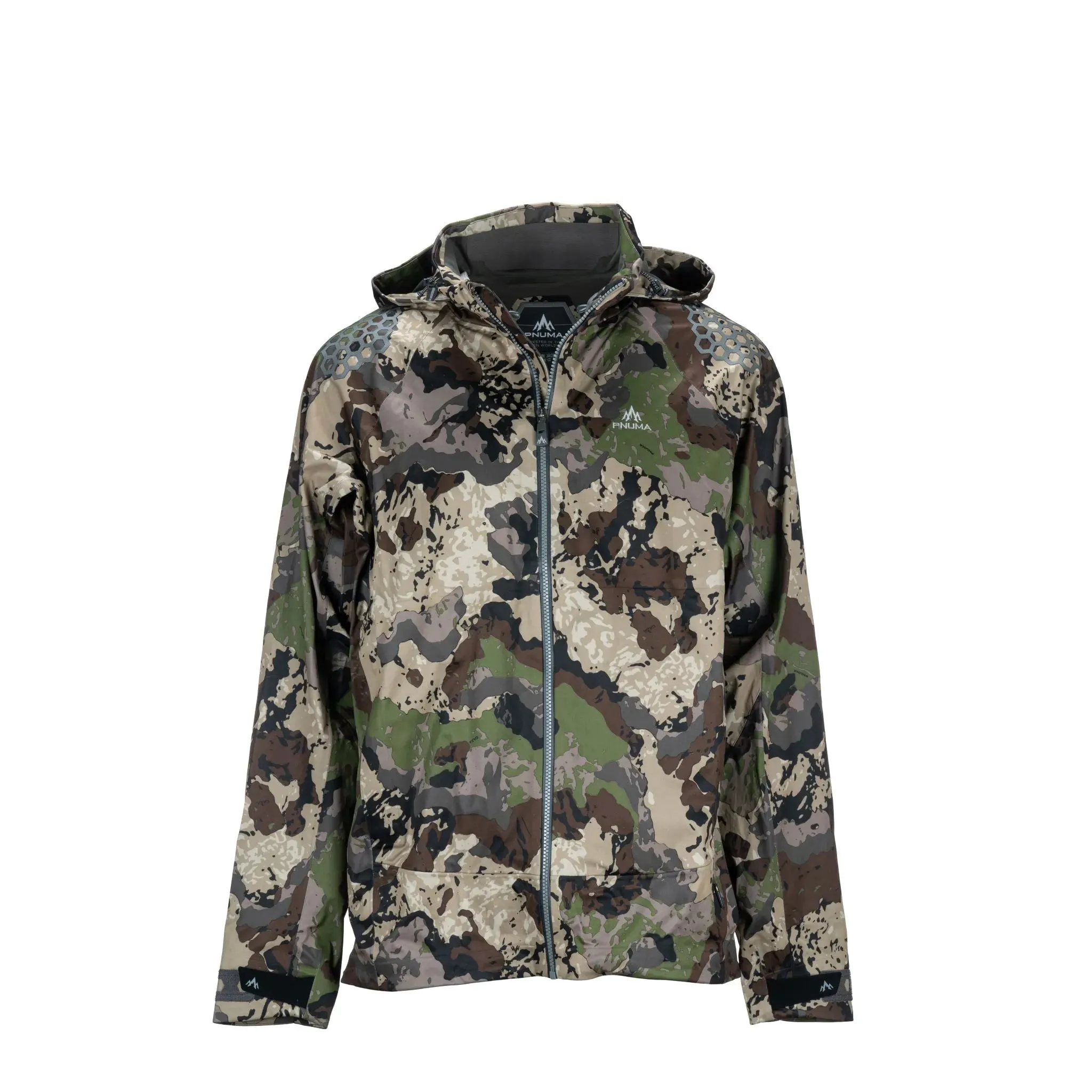 Pnuma Outdoors 3L Rain Jacket, Caza Camo XLT 3L-JK-CZ-XLT