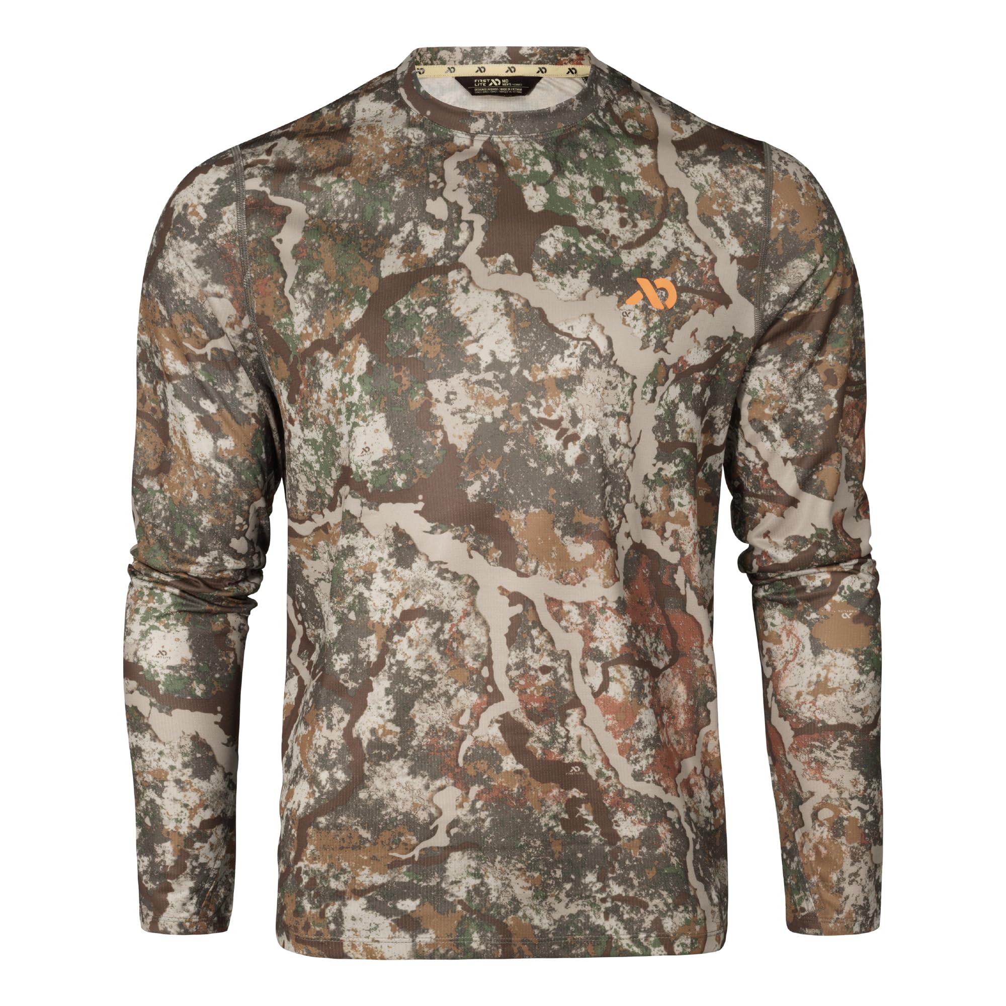 First Lite Men's Yuma Synthetic Long Sleeve Crew Specter MBMYLSP