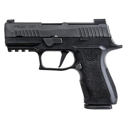 Sig Sauer P320, 9mm, 3.6in, X-Series, Blk, Striker, X-Ray 3 W/Ns Plate, Mod Poly X Grip, (2) 15rd Steel Mag, Rail Pistol 320XC-9-BXR3