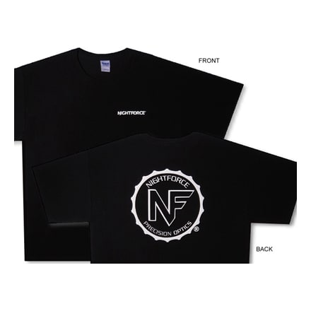 Nightforce Black Tee Shirt Medium