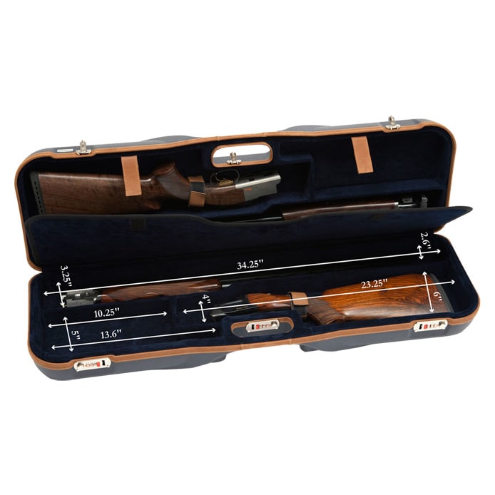 Negrini Deep Two Gun 34-5/8" Case Blue/Blue/Tan Trim 1646LX-2F/4758