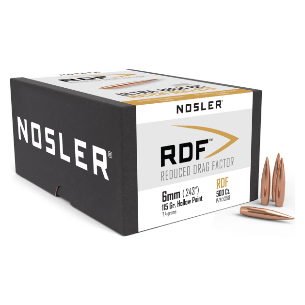 Nosler RDF RDF - 6mm 115g HPBT (500ct) Bullets 53518