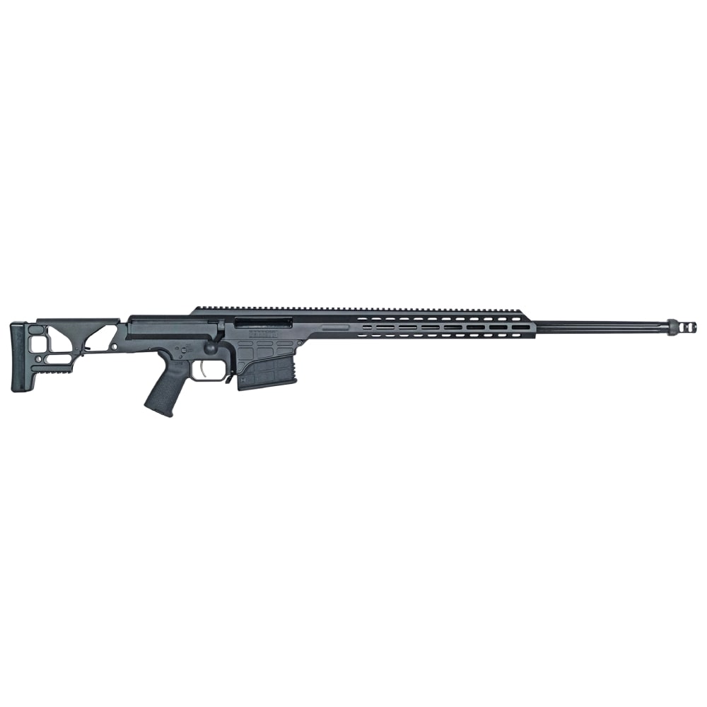 Barrett SMR MRAD Fixed Stock 338 Norma Mag Blk 26" Fluted Bbl 1:9.4" Rifle w/ 10 Rnd Mag, Acc. Rail, & Box w/ Custom Foam 18505