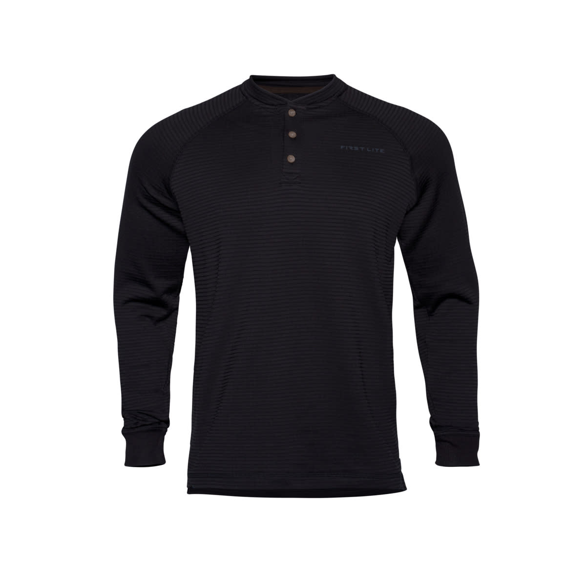 First Lite Men's ThermaGrid Merino Hoody Black XL MBTGHBKXL