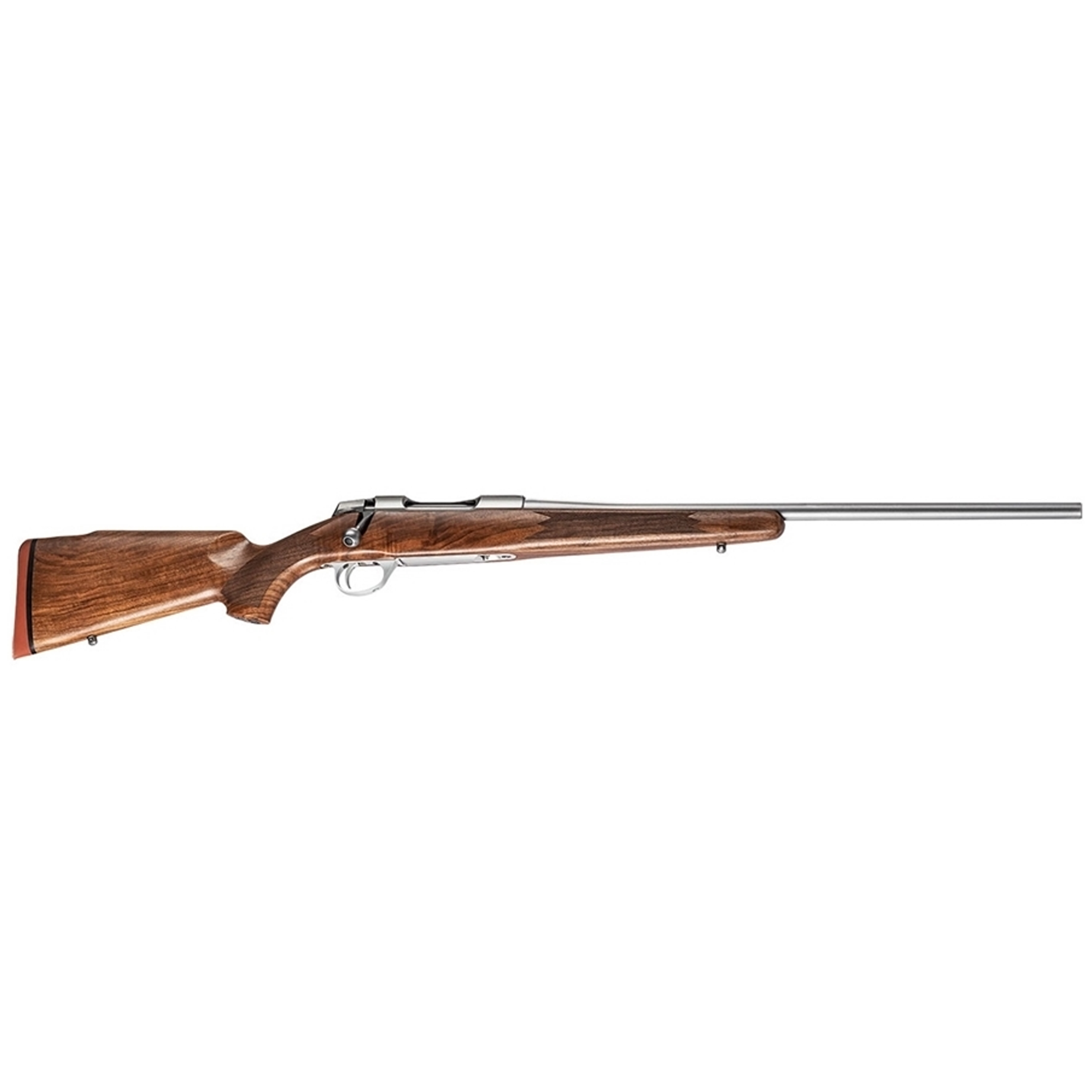Sako 90 Hunter Stainless Steel 300 WIN No Sights 24.5  BBL 1:10  TPI RH Std Trig 4RD Wood / Oiled Brown J05369