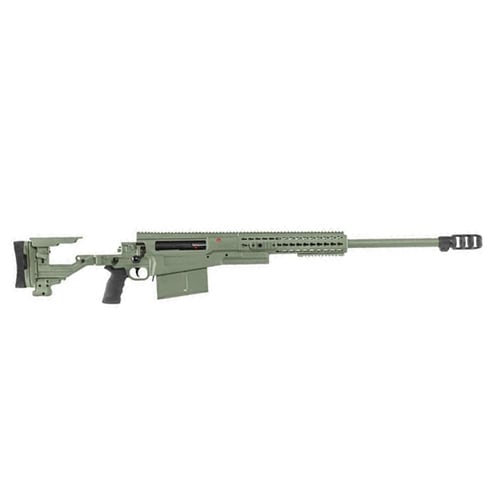 Accuracy International AX ELR .50 BMG Green Std Muzzle Brake 27" Rifle w/ Folding Stock 29030GR-50