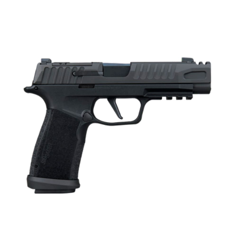 Sig Sauer P365-FUSE Comp 9mm 3.7" Bbl Compensator Blk Striker X-Ray 3 Optic Ready Mod Poly Grip Magwell Pistol w/(1) 17rd &amp; (2) 21rd Mags 365XF-9-COMP