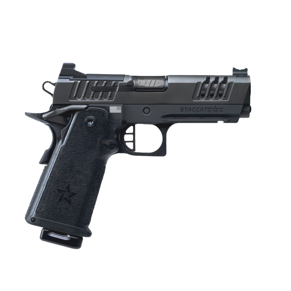 Staccato C Full Size Grip Carry + Duty V3 C Optic Ready DLC Barrel (Blk Al Flat Trig) w/ X-Series Serrs DLC/DLC Frm/Fnsh 15-1501-000114-01