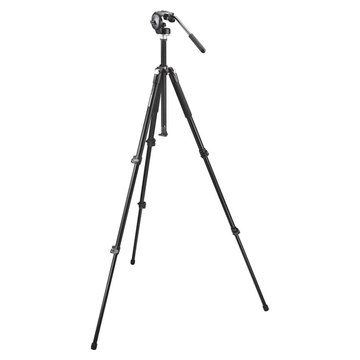 Manfrotto Tripod and Lightweight Fluid Head 055XB,128RC