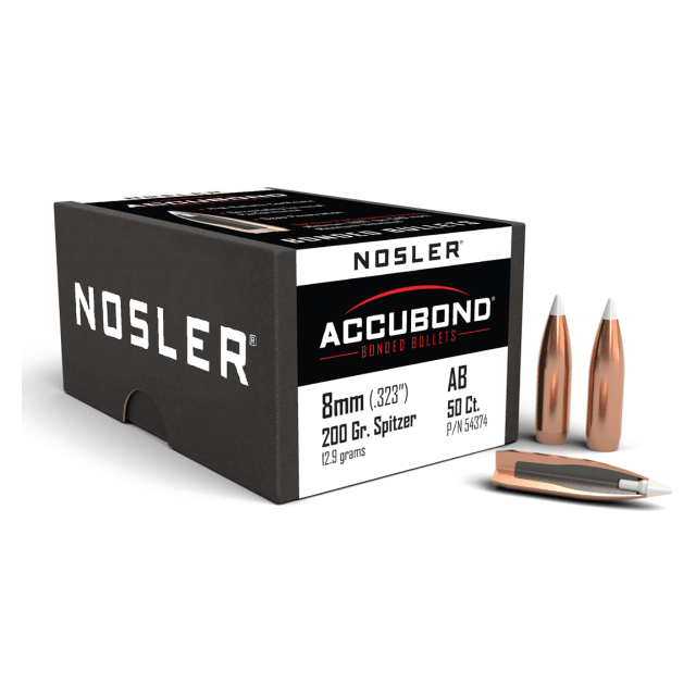 Nosler AccuBond AB - 8mm 200g SP (50ct) Bullets 54374