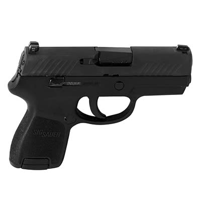 Sig Sauer Black Nitron Finish, 9mm, SLITE Night Sights, (2) 12rd Magazines 320SC-9-BSS - UA1546