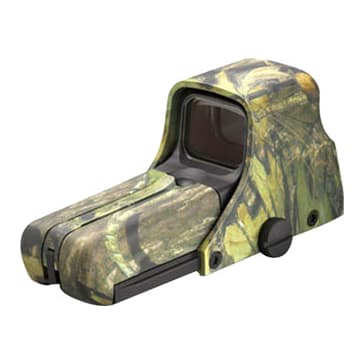 AA battery; reticle pattern with 65 MOA ring and 1 MOA dot, Mossy Oak Obsession pattern PN 512.MO 512.MO