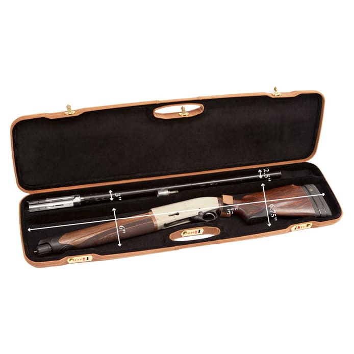 Negrini One Gun Semi-Auto/Pump 36" Case Brown/Black 1607APL/4804
