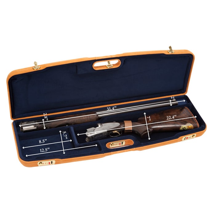 Negrini One Shotgun 31-3/8" Tabasco Leather/Blue 1608PL/4722