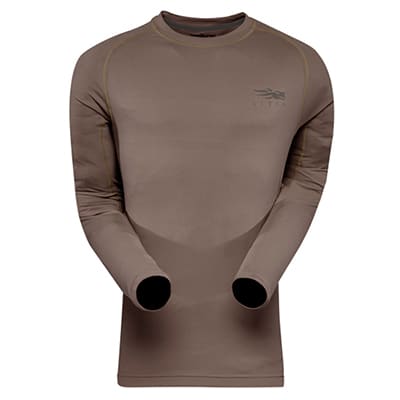 Sitka Core Lt Wt Crew - LS Pyrite Large|10033-PY-L