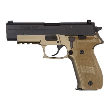 COMBAT, FDE Frame Finish, Chrome-lined Barrel, SLITE Night Sights, 1913 Picatinny Rail E26R-9-CBT