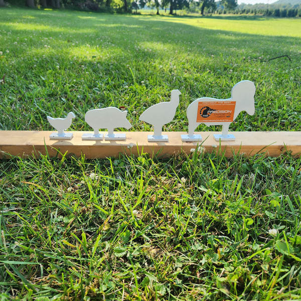 Precision Targets NRA 1/4" 1/5 Scale Boar, Chicken, Ram, Turkey Knockover Target 20pk NRAKO-20